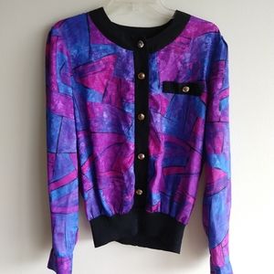 Vintage multi-color blouse